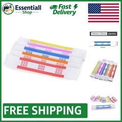 Self-Adhesive Currency Bands – 7.5&Prime; x 1.1&Prime; – 250 Piece Assortment for Businesses