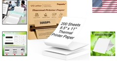 Durable 200-Sheet Thermal Printing Paper 8.5 x 11 – Smooth & Long-Lasting