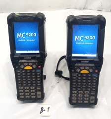 Lot Of 2 Symbol MC92N0-G90SXERA5WR Barcode Scanner With Battery Same Pictures