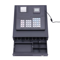 Electronic Cash Register POS System Cash Register 38 Keys 8 Digits w Cash Drawer