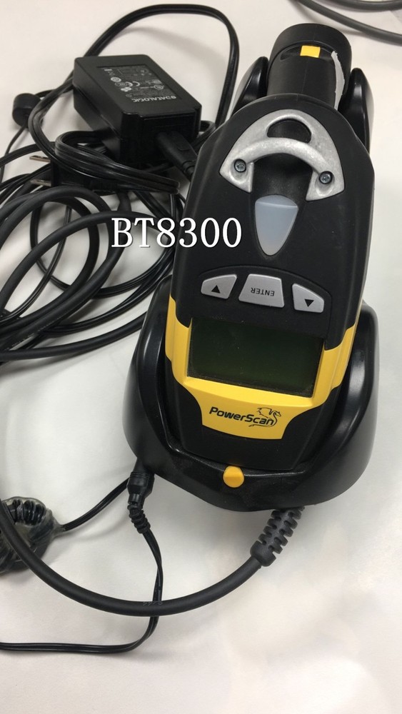 Datalogic Powerscan Scanner BT8300 3keys BT, type-DARRB w/ Cradle, Battery,P/S
