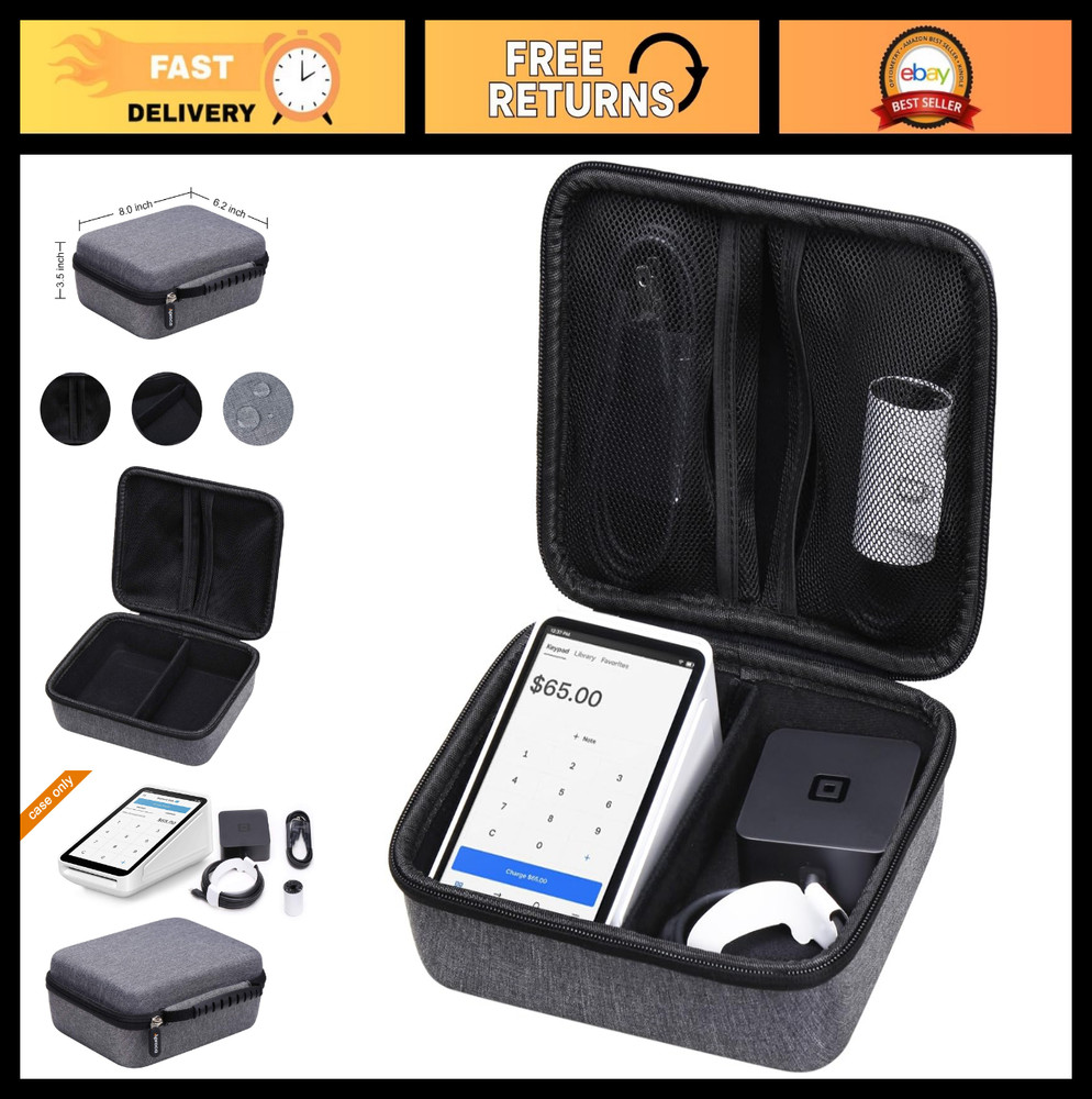 Portable Storage Case for Square Terminal Credit Card Machine – Mobile POS Acces