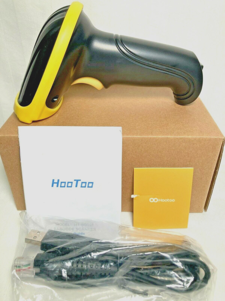 New HooToo Wired 1D Laser Barcode Scanner Model HT-BS014