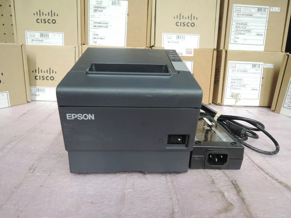 EPSON TM-T88V M244A PLUS POWER Port printer with adapter. 90 days warnty.RT,