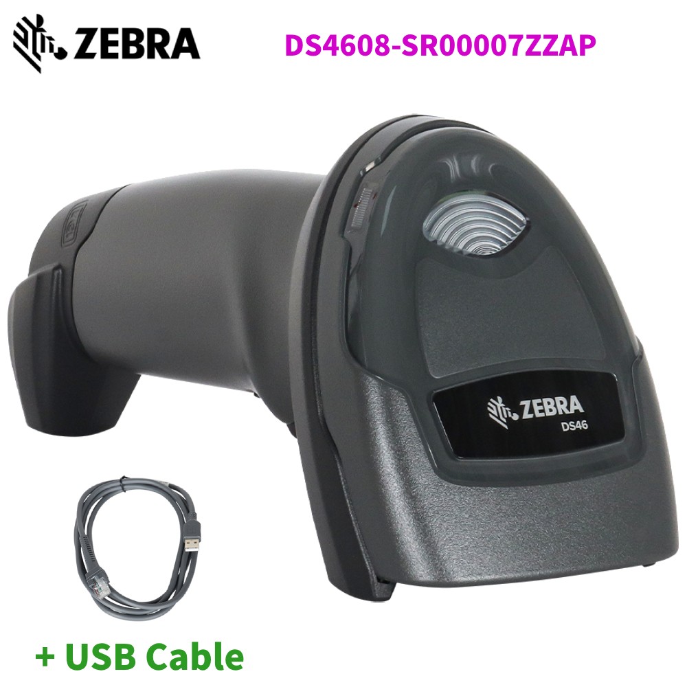 Zebra DS4608-SR00007ZZAP Standard Range 2D Handheld Barcode Scanner w/USB Cable