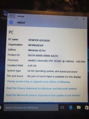 NCR 7761-3000-8800 POS 15&Prime; Touchscreen Terminal Celeron N3160 1.6GHZ 4GB 223HD
