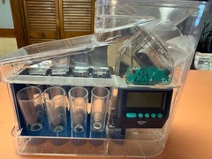 Vintage Power Wrapper Electronic Coin Counter Sorter + coin wrappers