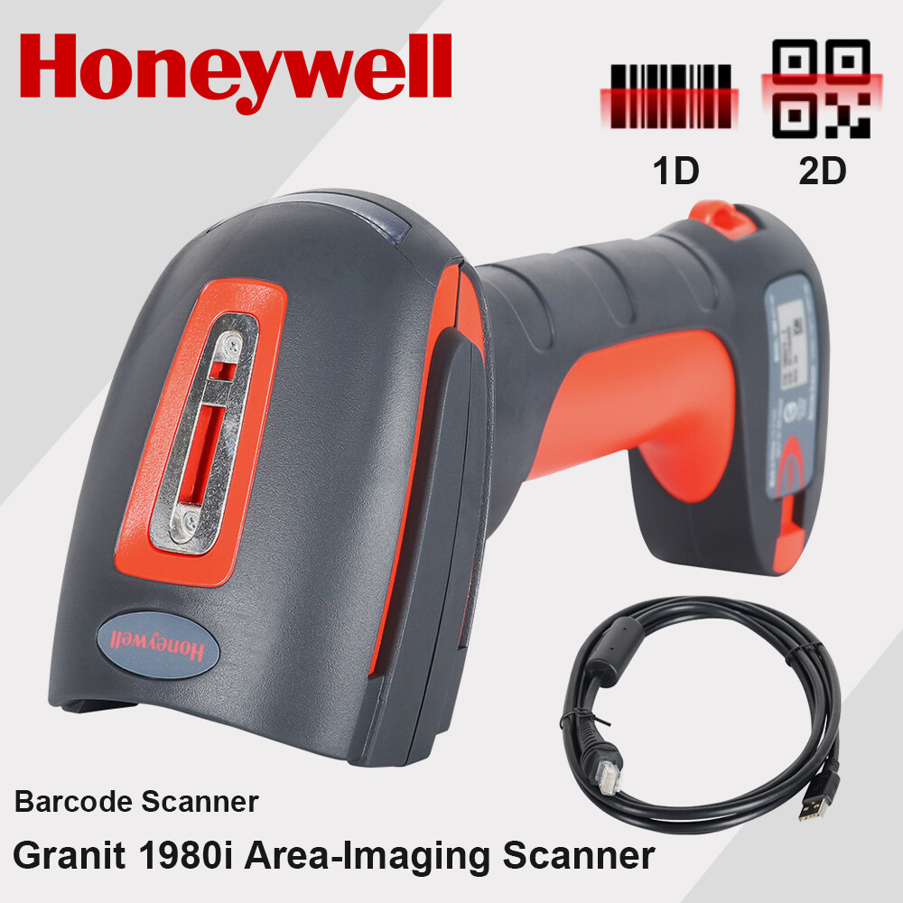 Honeywell Granit 1980IFR-3USB Industrial 1D 2D Area-Imaging Barcode Scanner USB