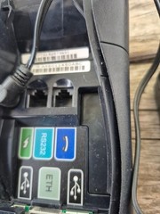 Verifone VX520 CTLS Dual Comm Credit Card POS Machine Silver w Adapter Charger