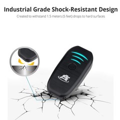 ScanAvenger Portable Mini-Wireless Bluetooth Barcode Scanner: Hand Black