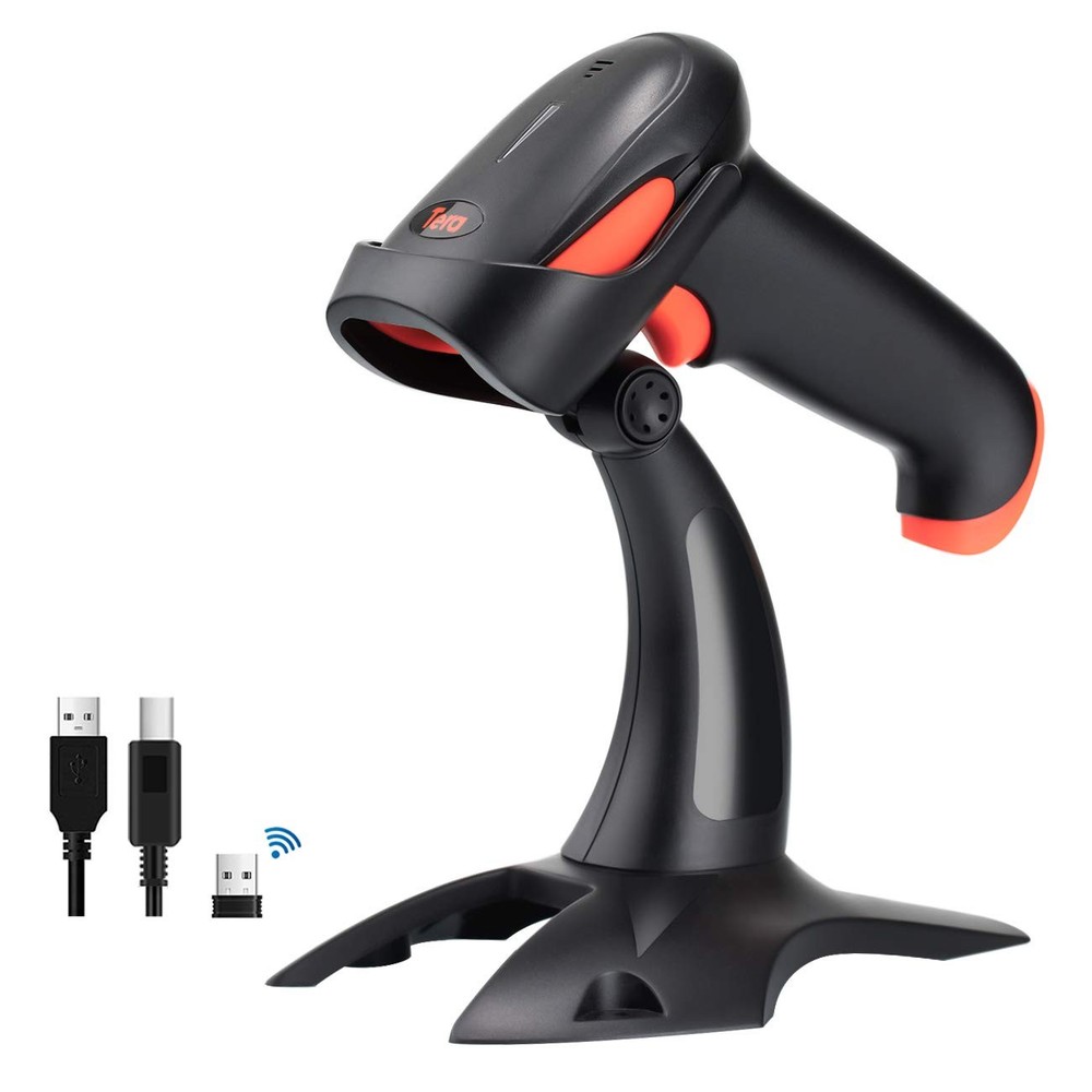 Tera Wireless 2D QR Barcode Scanner with Stand, 3 in 1 Compatible with Blueto…