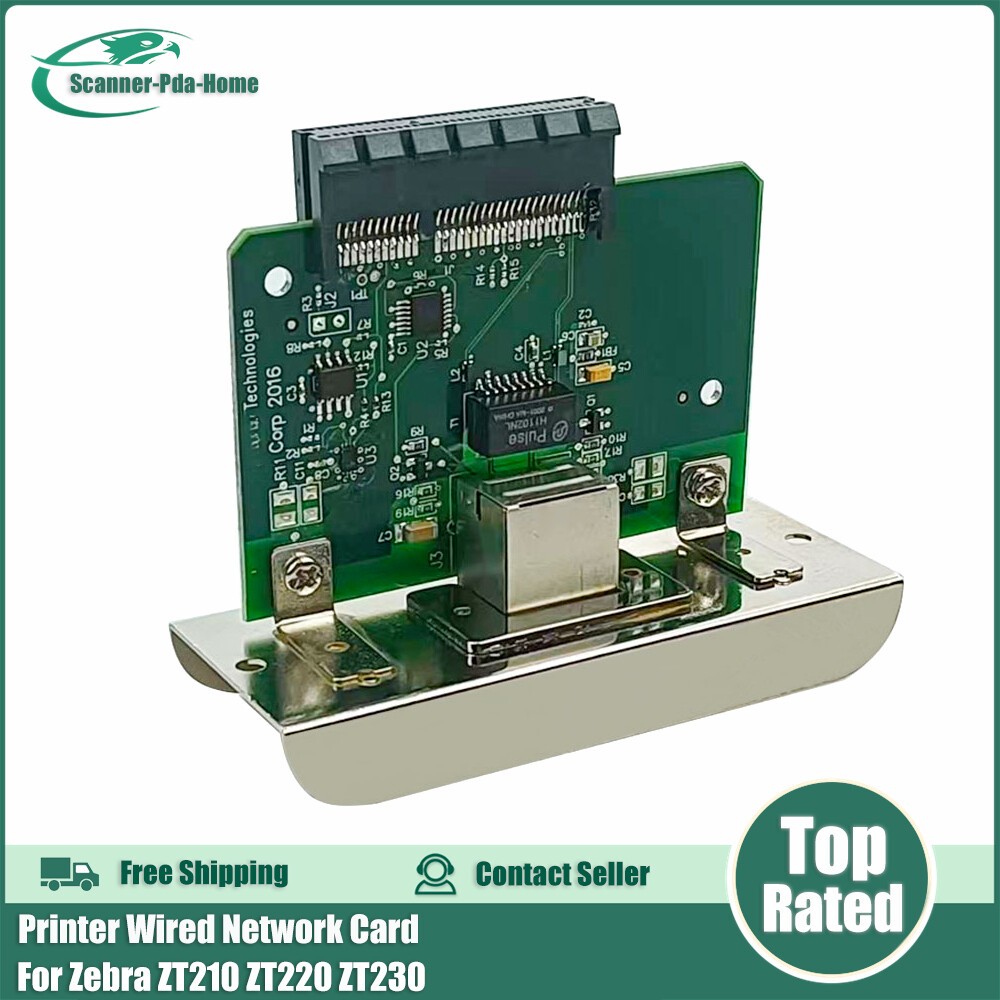 (P1038204-01)Printer Wired Network Card For Zebra ZT210 ZT220 ZT230 Print Server