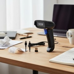 Versatile CCD Barcode Scanner with Auto-Sensing & 2600mAh Battery – NT-1228BC