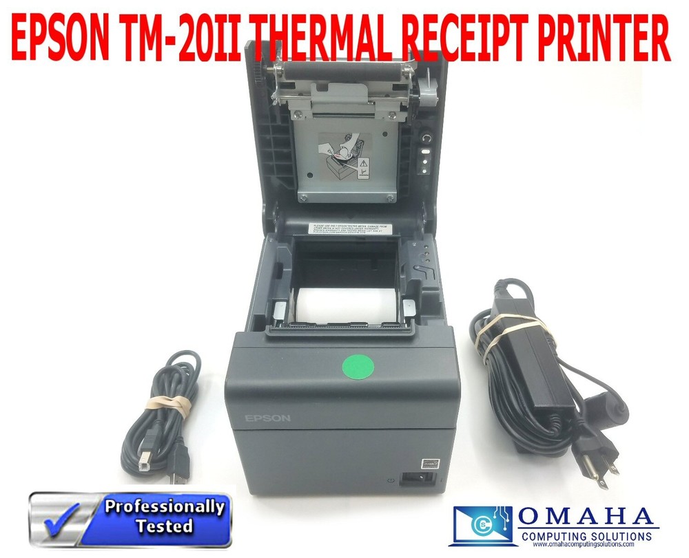 EPSON TM-20II M267E ETHERNET USB POS THERMAL RECEIPT PRINTER TESTED WORKING​
