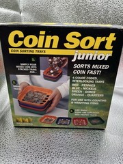 Coin Sort Junior Speed Coin Sorting Trays Set. MMF. Change Counter