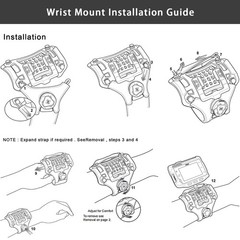 Wristband PDA Holder Wrist Mount Strap for Zebra WT6000 WT60B0 Handheld Computer