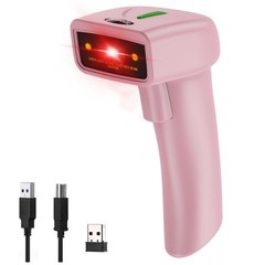 USB Wireless Barcode Scanner Handheld Laser 1D Reader 2.4GHz Cordless Scan