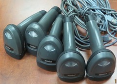 Lot of 5 Zebra Motorola Symbol Barcode Scanner LI2208 2208 with USB Cable 1D
