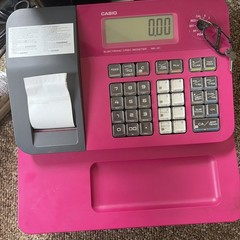 CASIO Pink Electronic Cashier SE-G1SC-PK + 5 Rolls Thermal Receipt Paper