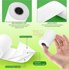 50 Rolls 2 1/4” x 50’ Thermal POS Receipt Paper – Biodegradable Quality