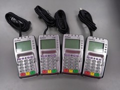 VeriFone VX 805 Pin Pad USB Card Chip Reader Keypad LOT OF 4 – NO POWER SUPPLIES