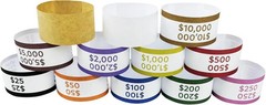 600Pcs Money Bands for Cash – Self-Adhesive Money Wrappers for Bills, Currency S