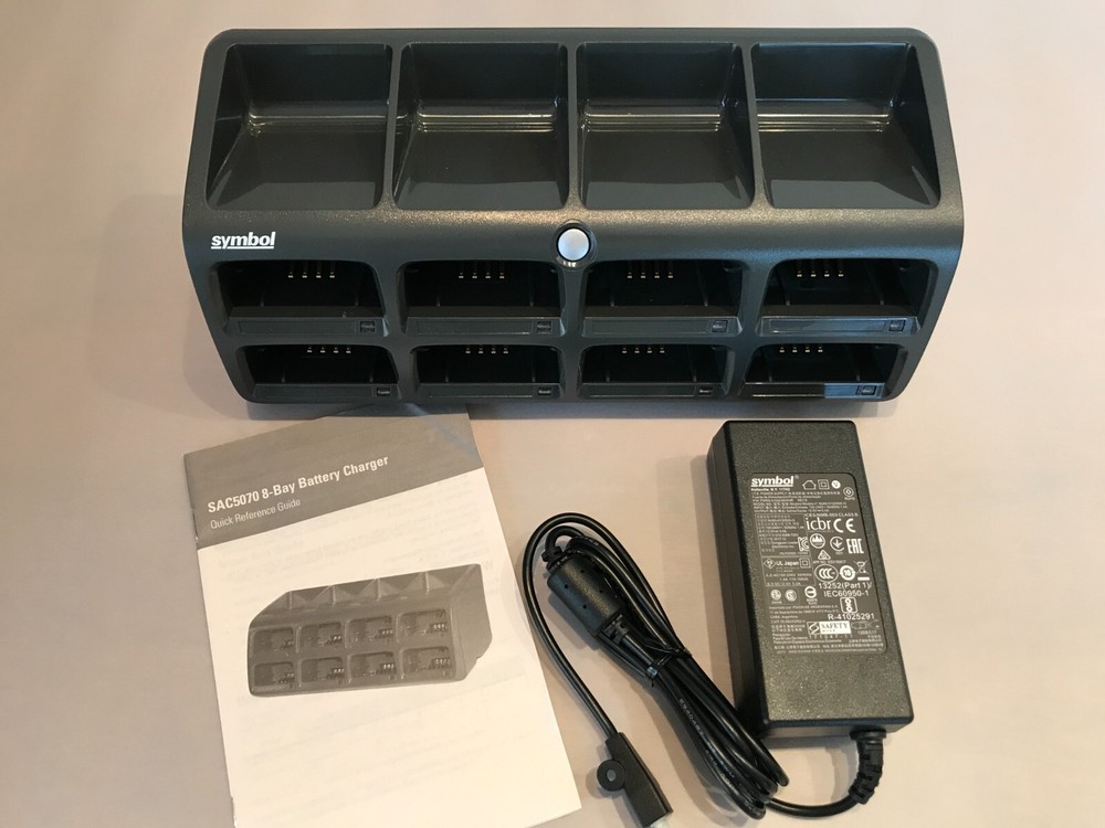 Symbol SAC5070-801CR, 8 Space, Battery Charger for Zebra RS507 – Motorola