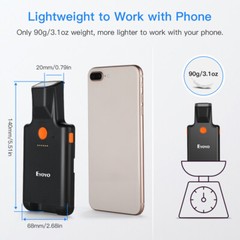 Eyoyo Bluetooth 1D Back Clip Bluetooth Barcode Scanner Portable Barcode Reader