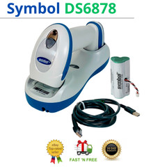 Motorola Symbol Barcode Scanner DS6878-HC2000BWR w/Cradle STB4278 & USB Cable