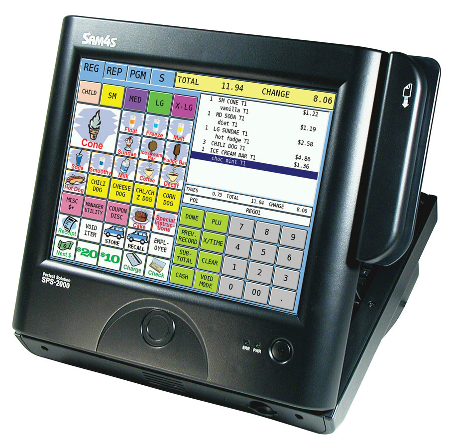 SAM4s SPS-2000 POS Touch Screen Cash Register / Used dealer Refurbished