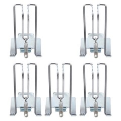 5pcs Cashier Drawer Insert Clips: Spring Loaded Cash Register Money Clips –