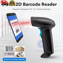 1D 2D Barcode Scanner Wired Wireless Bluetooth Bar Code Reader Omni-Directional