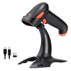 Tera Barcode Scanner Wireless 1D/2D QR Barcode Scanner HW0002 No Stand Open Box