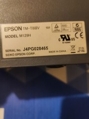 Epson TM-T88IV M129H Thermal POS Receipt Printer USB Printer w Power Supply Used