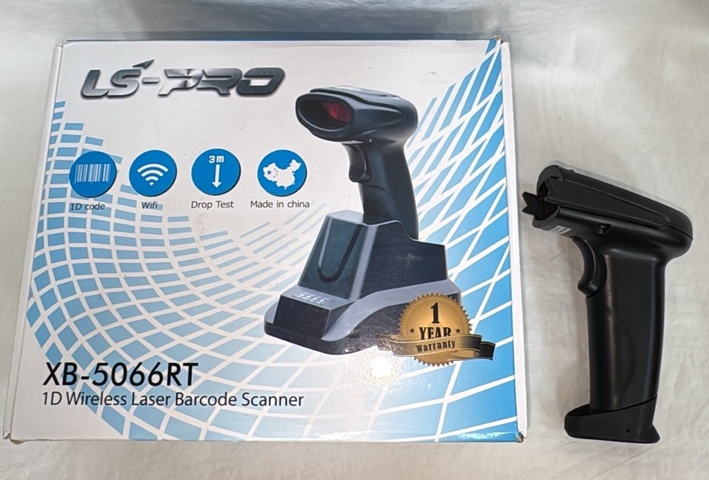 LS-PRO XB 5066R LT Barcode Scanner 1D Wireless Bar Code Scanner