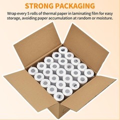 2 1/4 » X 50&prime; Thermal Receipt Paper 50 Rolls, 2.25X50Ft Receipt Roll Cash Regist