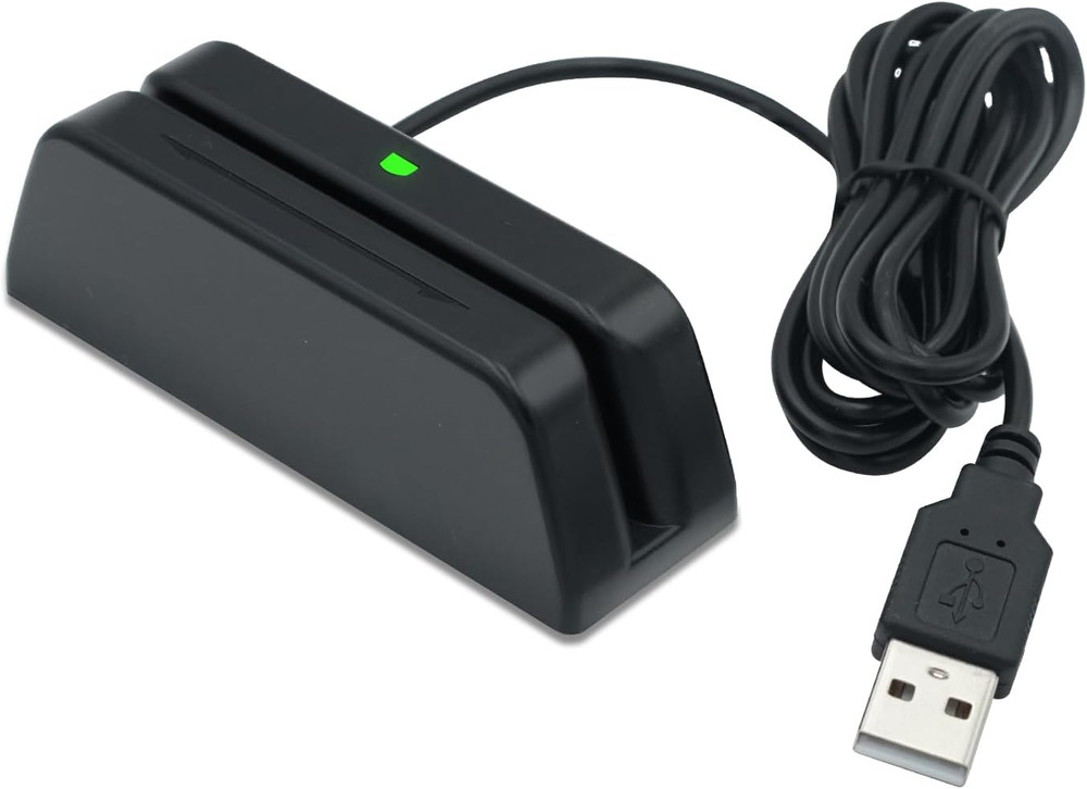 MSR123 Magnetic Stripe Card Reader 3 Track USB POS Credit Card Swiper