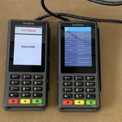 (Lot of 2) Verifone P400 Plus Credit Card POS Keypad Terminal Worldpay w/Power