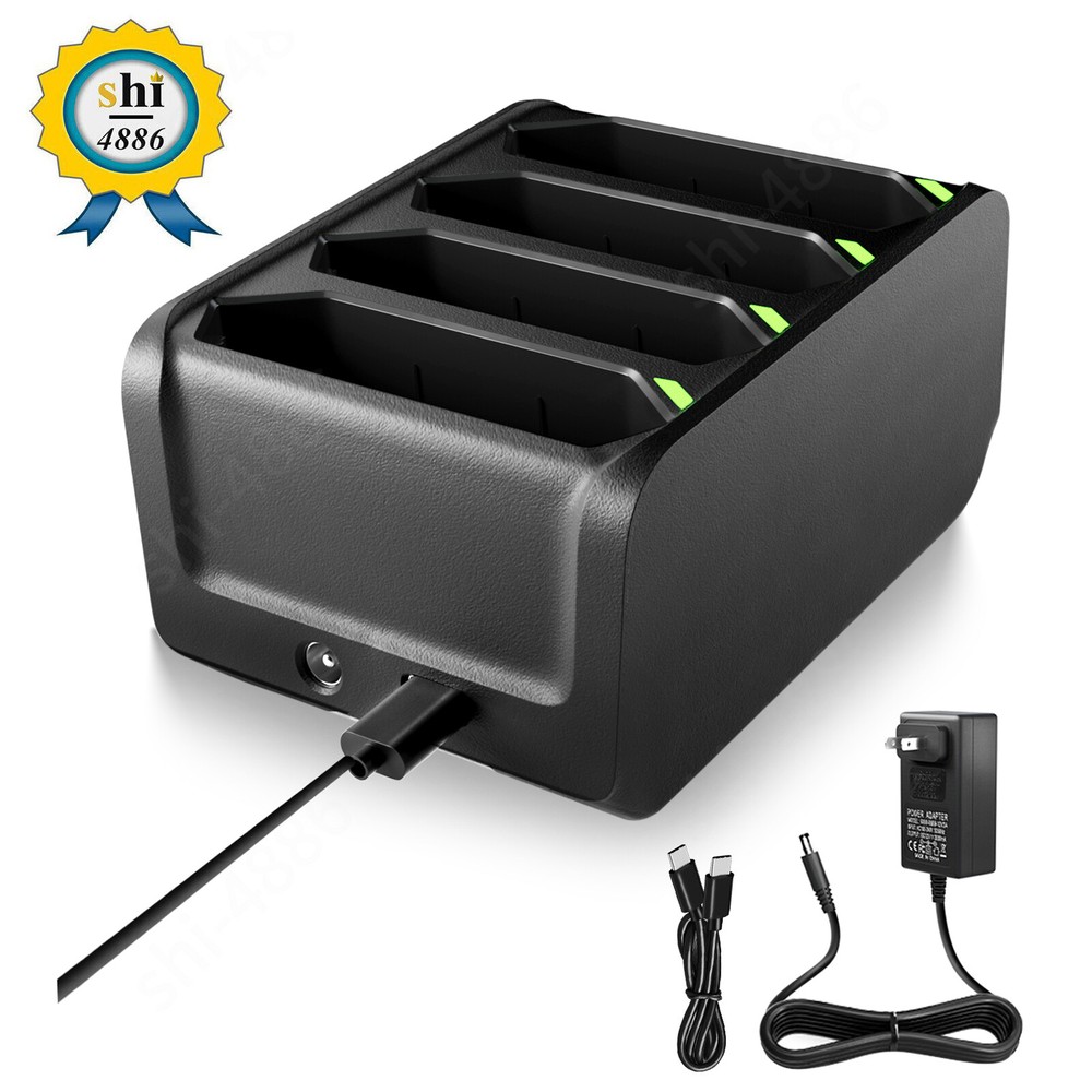4-Slot Charging Cradle With Adapter For Zebra TC75 TC7X TC75AH TC75GK TC700H
