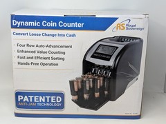 Royal Sovereign 4 Row Electric Coin Sorter Model FS-44N – Tested