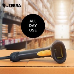 Zebra LS2208 Barcode Scanner Handheld with Stand & USB Cable LS2208-SR20007R-NA