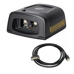 Zebra DS457-HD20009 Fixed Mount 1D 2D Laser Barcode Scanner Reader USB & RS232
