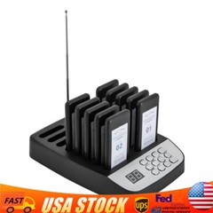 Restaurant Wireless Guest Paging System 10 Beepers Queuing Calling Pager Food