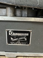 Vintage Globe Distribution Downey-Johnson Electric Coin Counter Machine