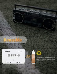 Arsvita Audio Cassette Head Cleaner, Tape Cleaning Kit for 1 pack