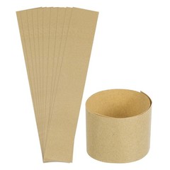 50Pcs Money Band Bundles, Self-Adhesive Bill Wrappers, 7.6&Prime;x1.18&Prime; Brown