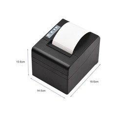Thermal Receipt Printer 80mm Desktop Direct Thermal Printing USB+LAN Connec IAOJ