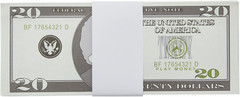 300 Pack Money Bands for Cash Blank Self-Adhesive Currency Straps Bill Wrapper