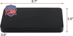 Metal Cash Box with Currency Tray, 4Pcs Black | Metal Cash Box Set, Currency Tra