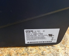 EPSON TM-T88V M338A POS USB + ETHERNET THERMAL RECEIPT PRINTER + Power Supply